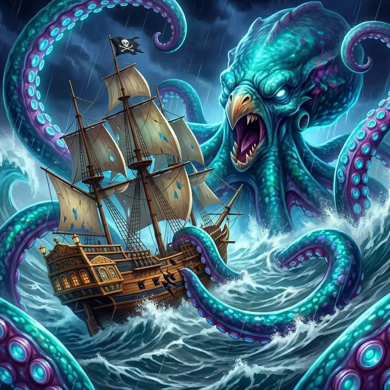 Release the Kraken at Crazy Luck